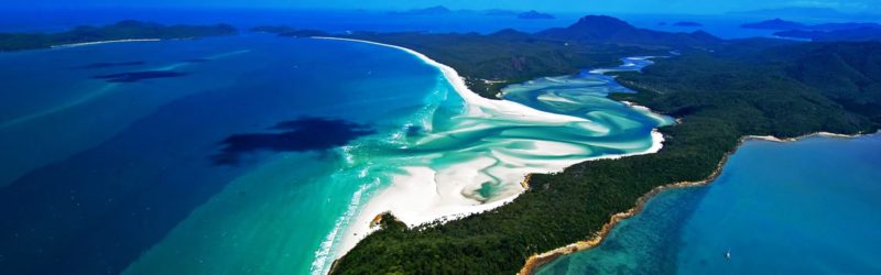 Die Whitsunday Islands aus der Luft