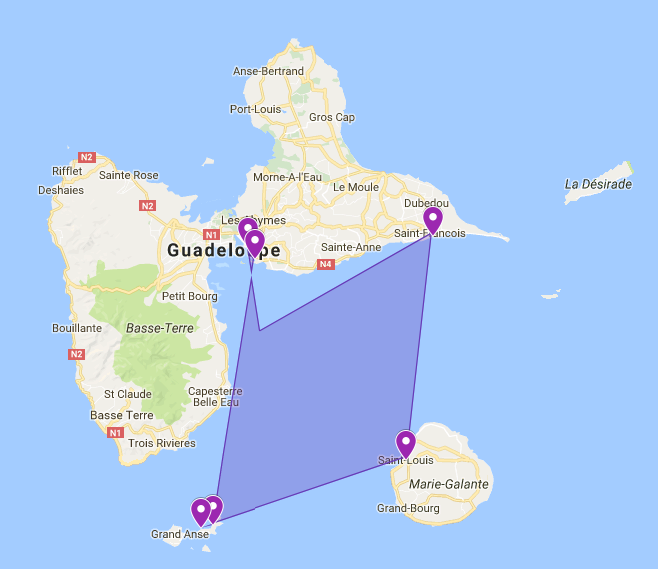Segeltörn in Guadeloupe