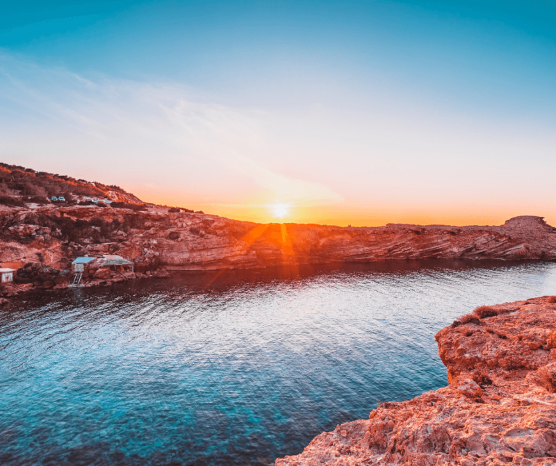 Sonnenuntergang Punta Galera auf Ibiza