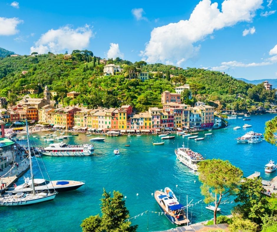 Das charmante Portofino, Ligurien in Italien