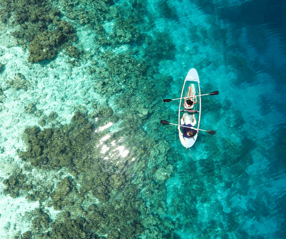 Glasboot fahren Malediven