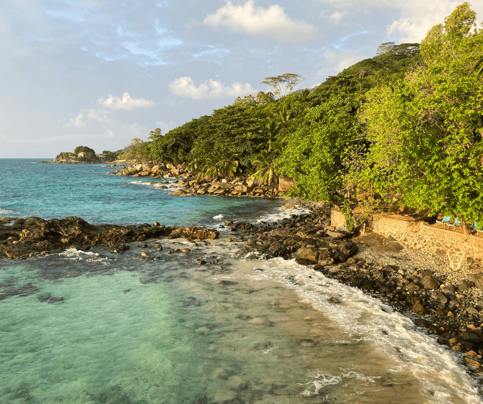 Victoria auf Mahé, eine Insel im Indischen Ozean