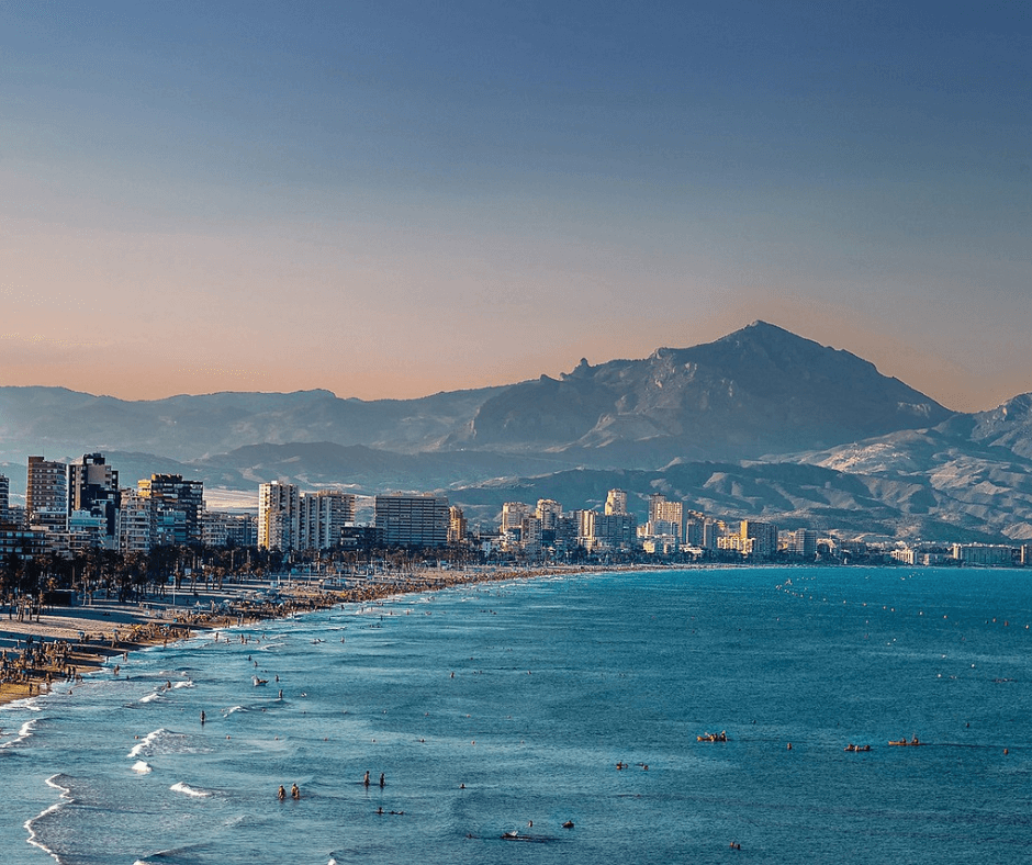 Alicante küste panorama