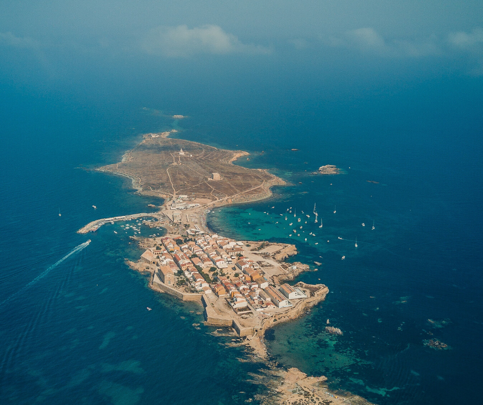 Vistas aéreas de la Isla de Tabarca