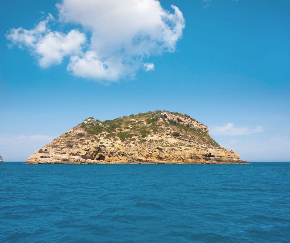 Vistas de la Isla del Portichol desde el mar