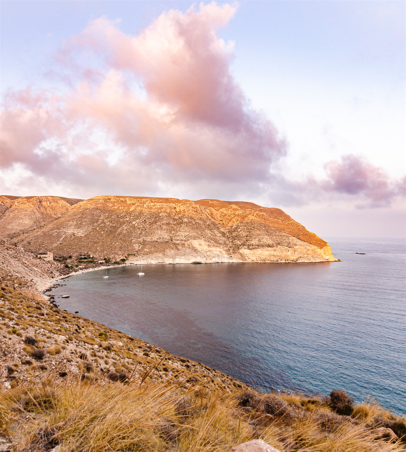 Atardecer en el mar de San José, en Las Negras (Cabo de Gata - Almería)
