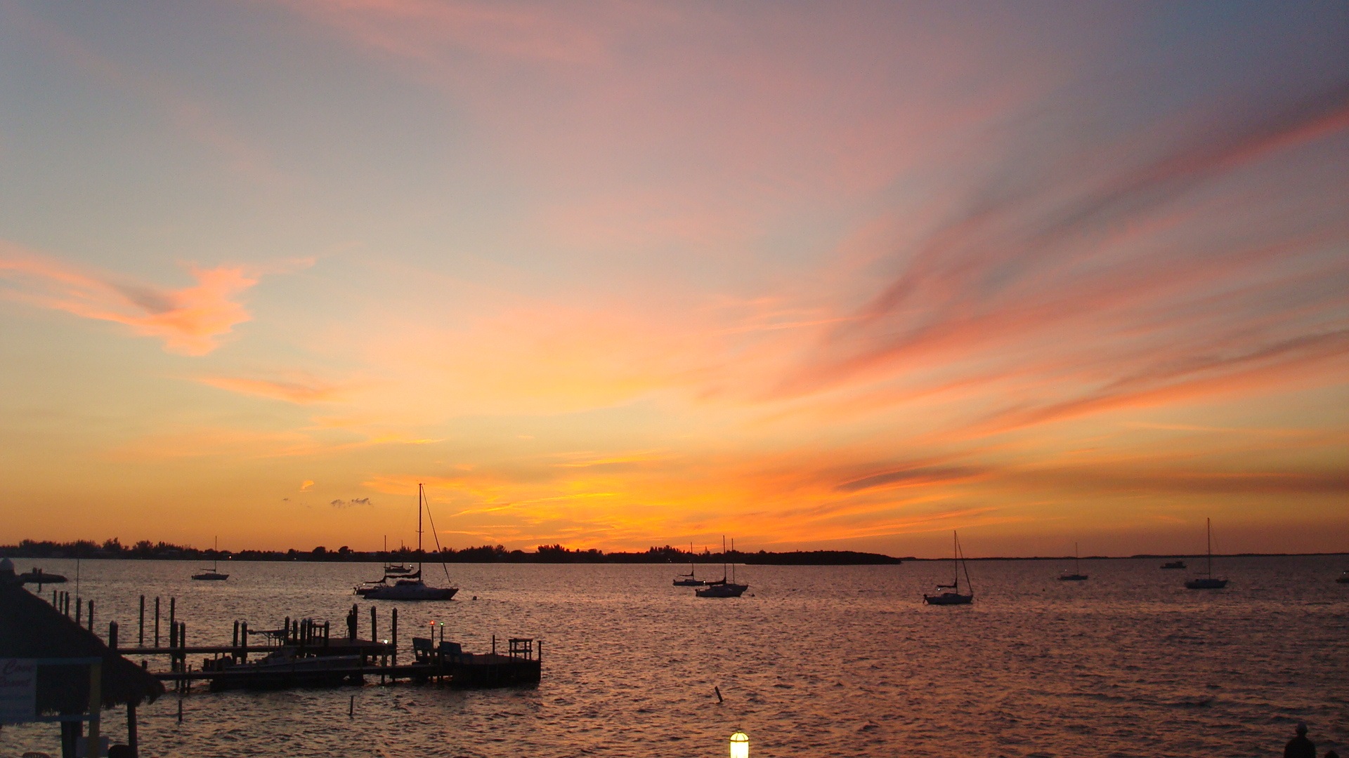 Key Largo at sunset