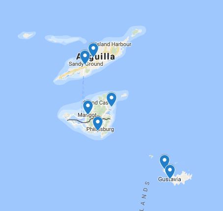 Look at the best route for sailing St Martin