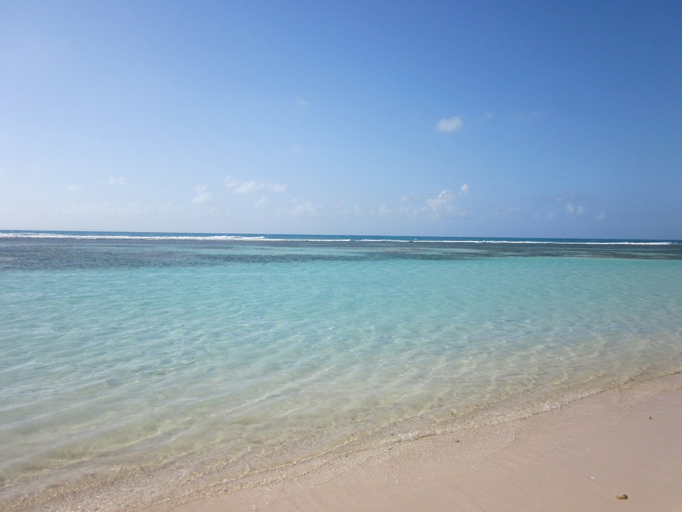 Picture of a beautiful beach. Sailing Guadeloupe is a Caribbean dream come true