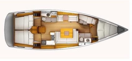 Sun Odyssey 439 is an ideal sailboat for Martinique