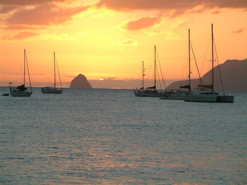 Sunset in Martinique