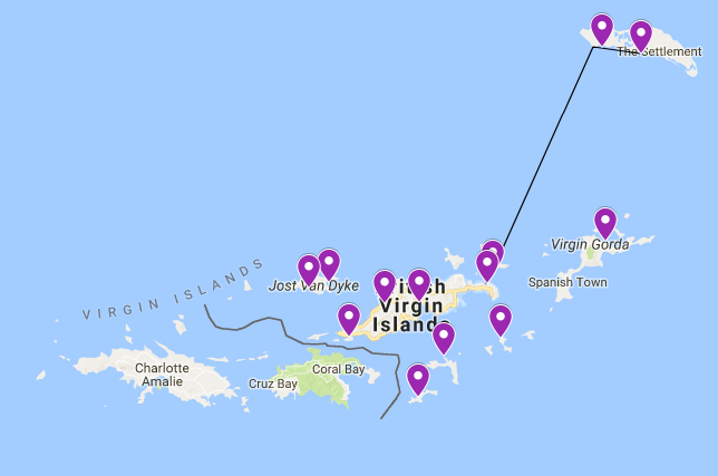 Your BVI sailing route
