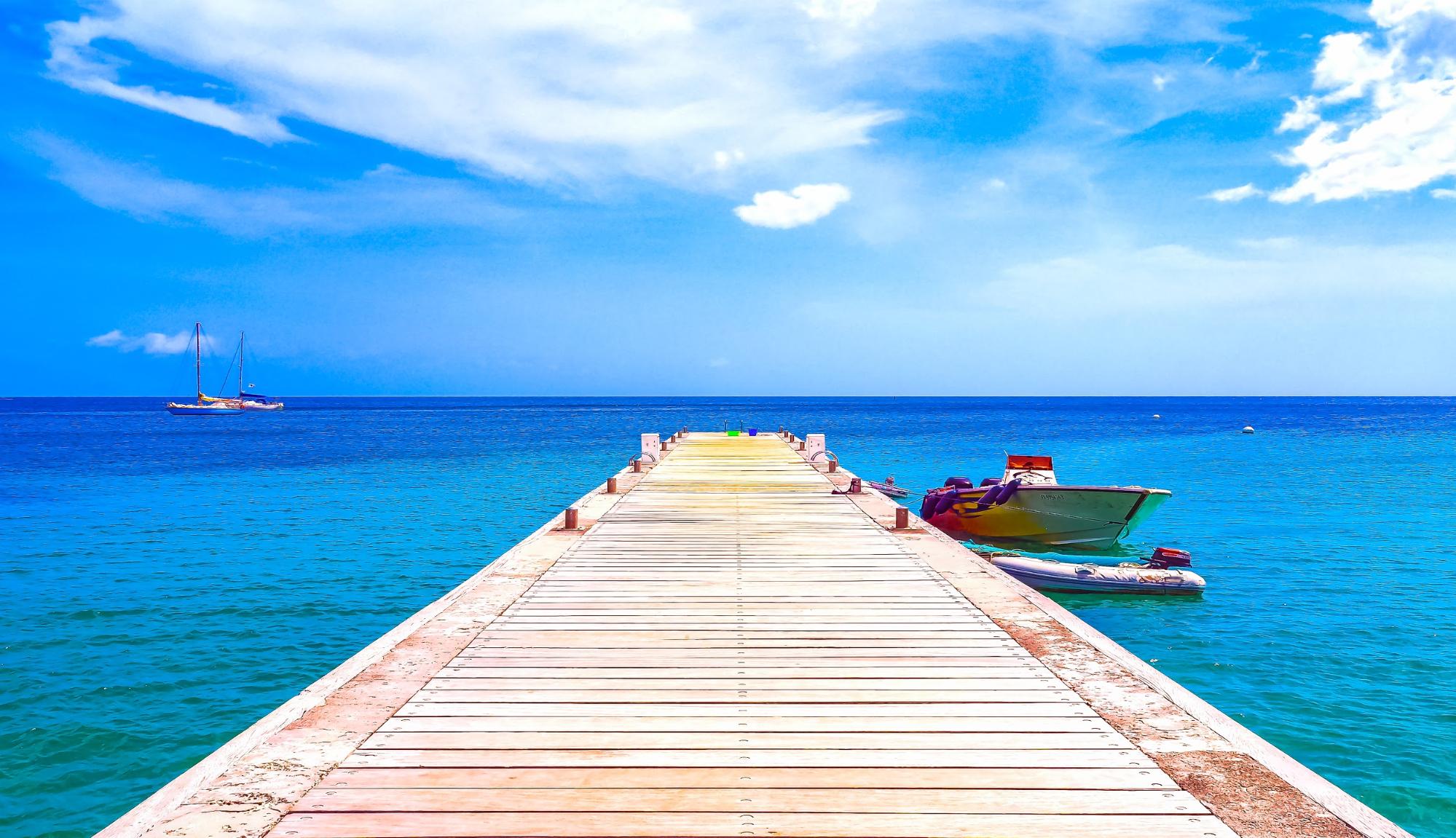 Route stop in Saint Lucia