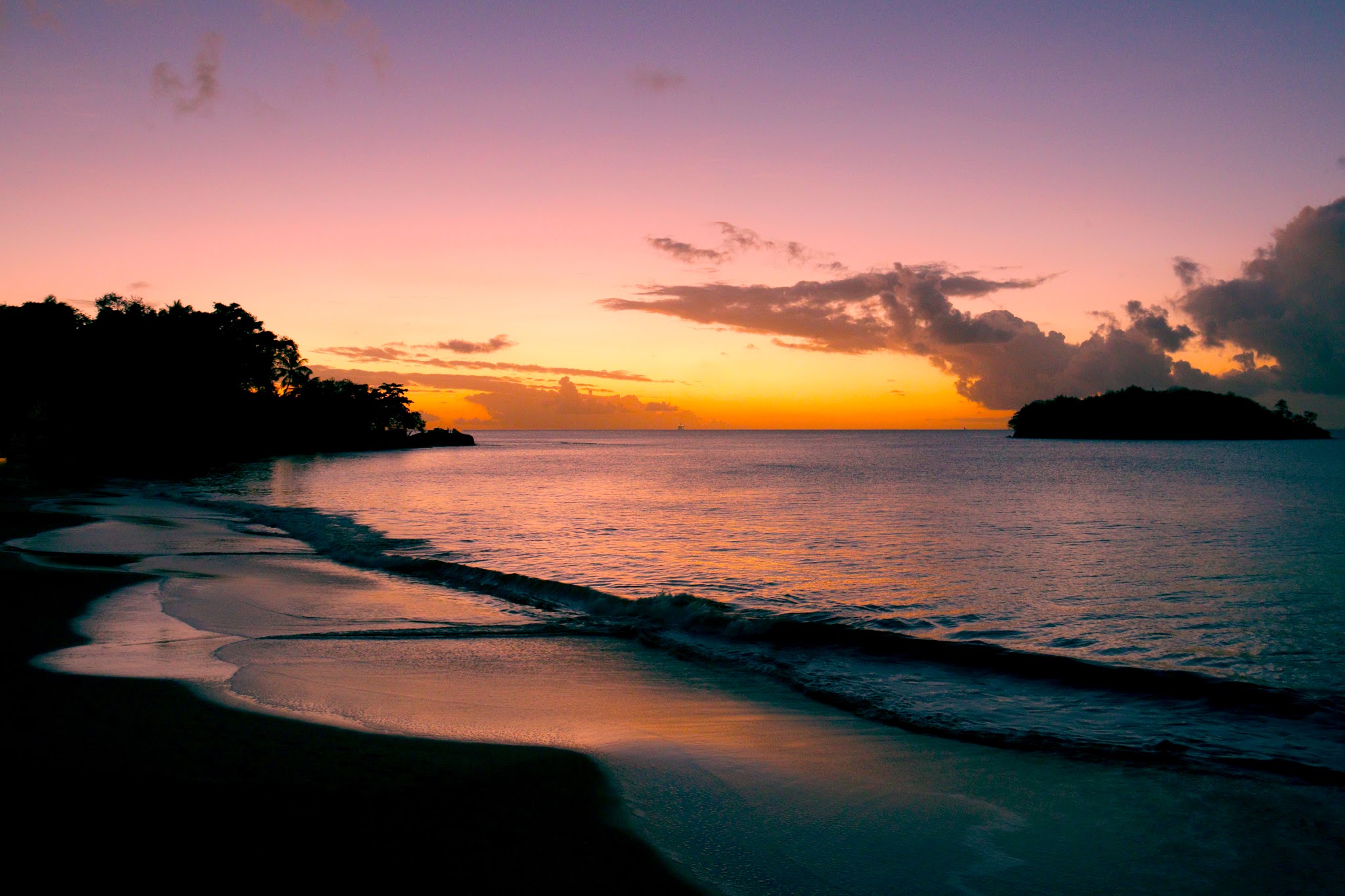 Sunrise in Saint Lucia