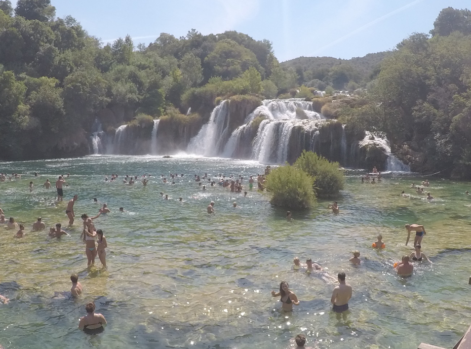 Krka waterfalls in Croatia 