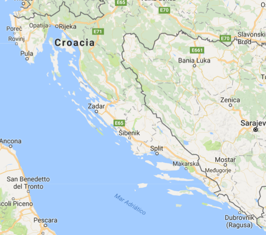 Croatia itinerary route