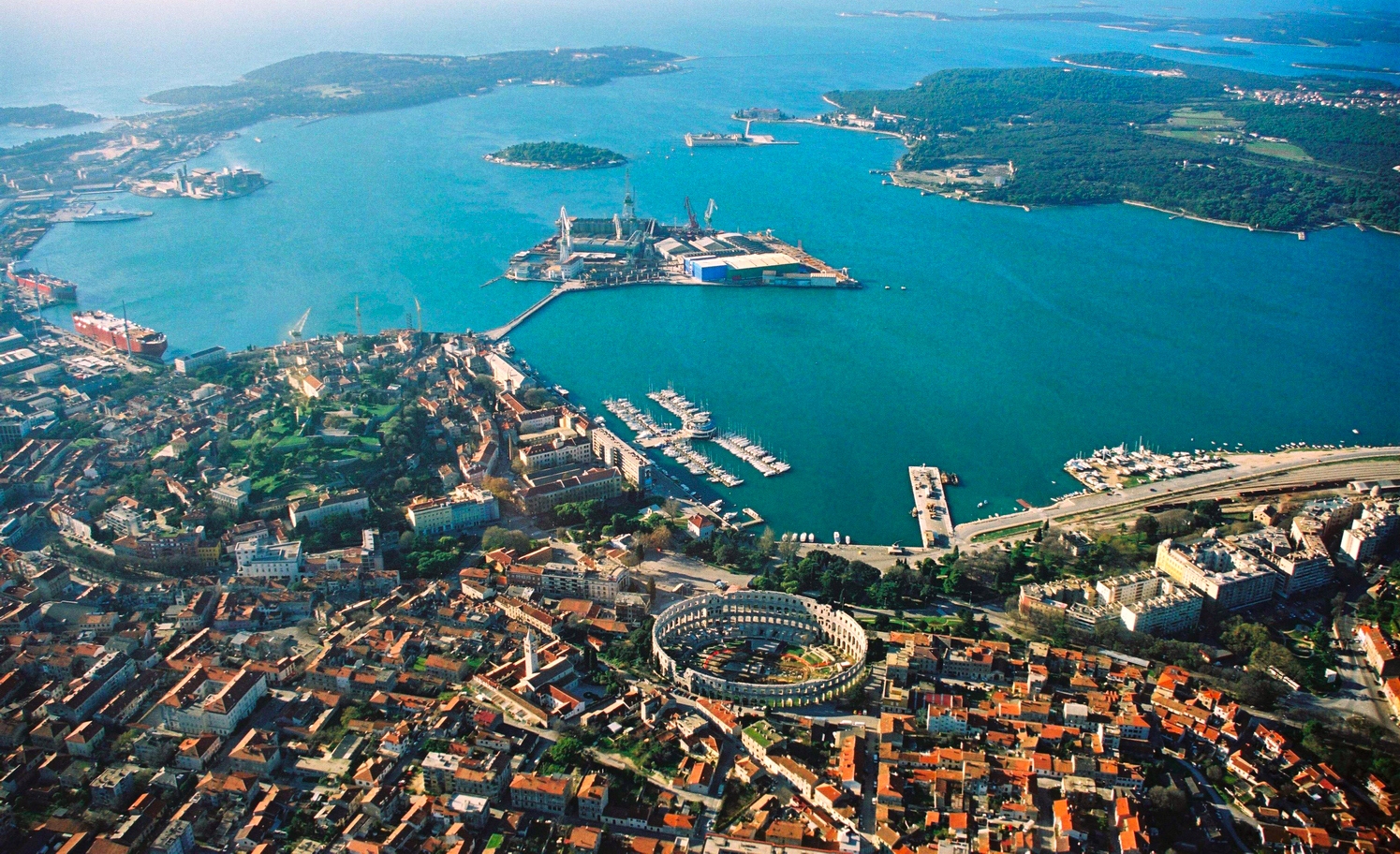 sailing istria routes starts in Pula, one of Istria's most important cities