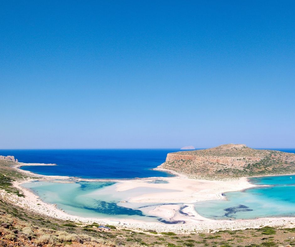 Balos, known as the lagoon of Chania. 