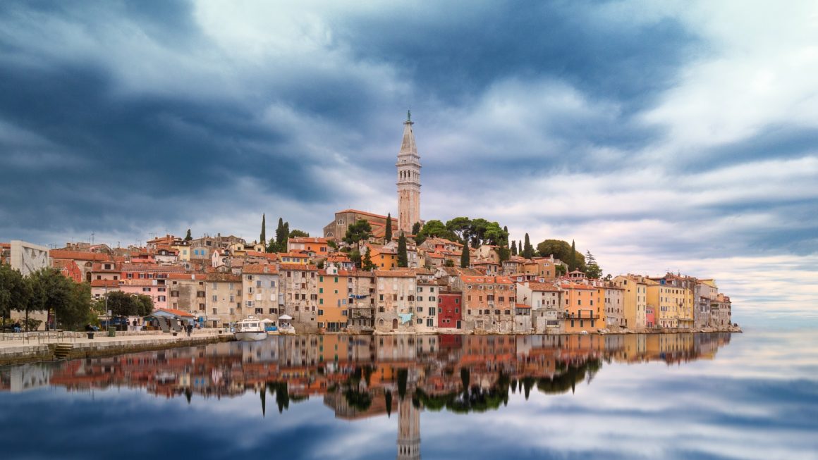 istrian reflection in the water