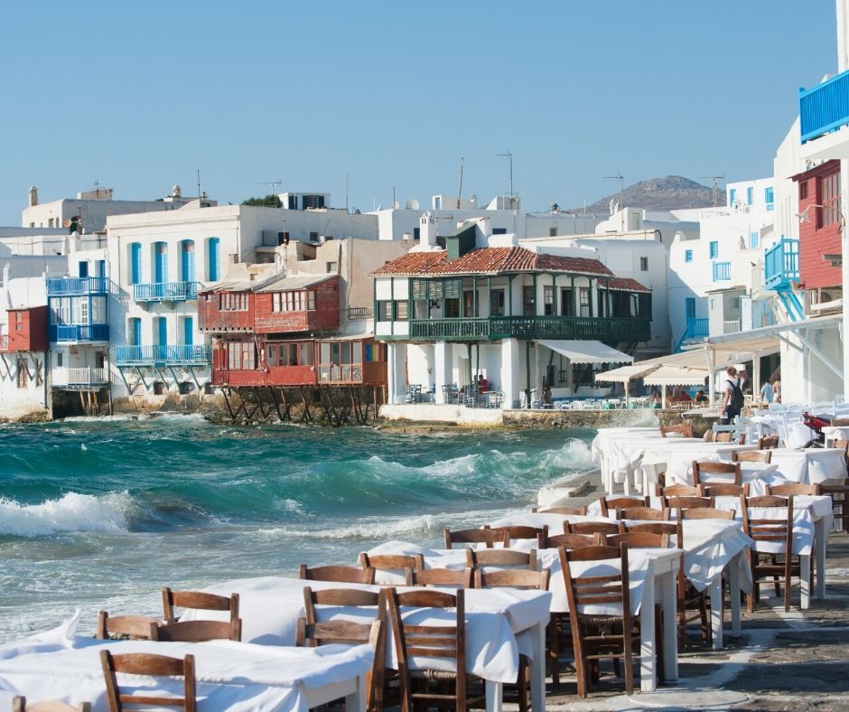 Mykonos and all kind of international restaruants 