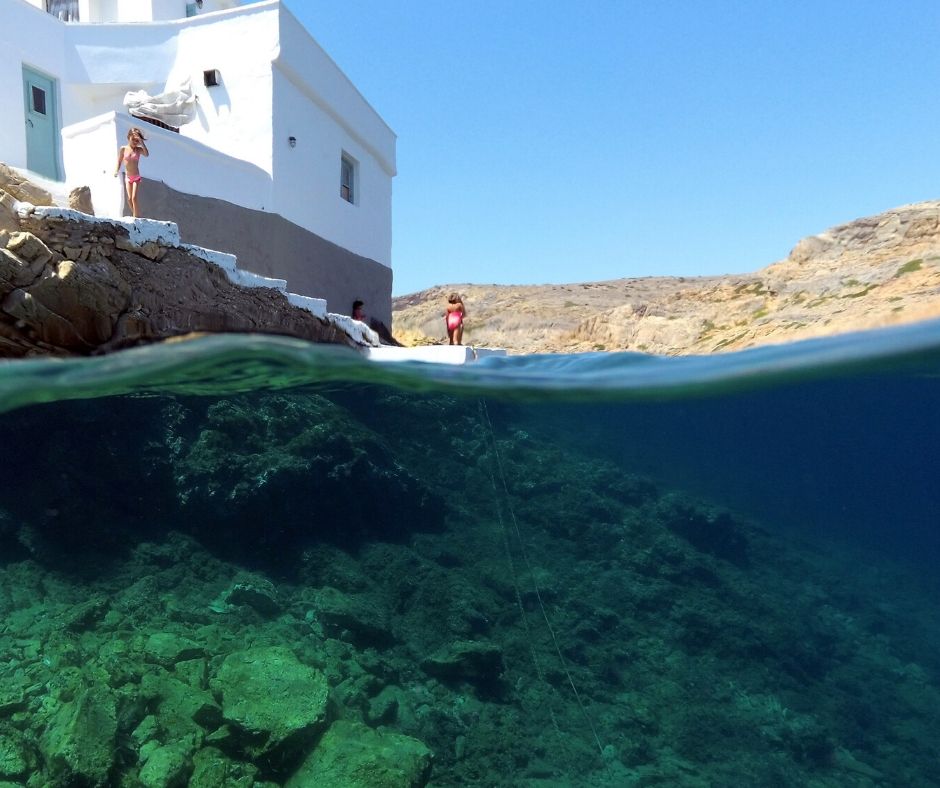 Swimming in Sifnos’ wduring a luxury yacht trip