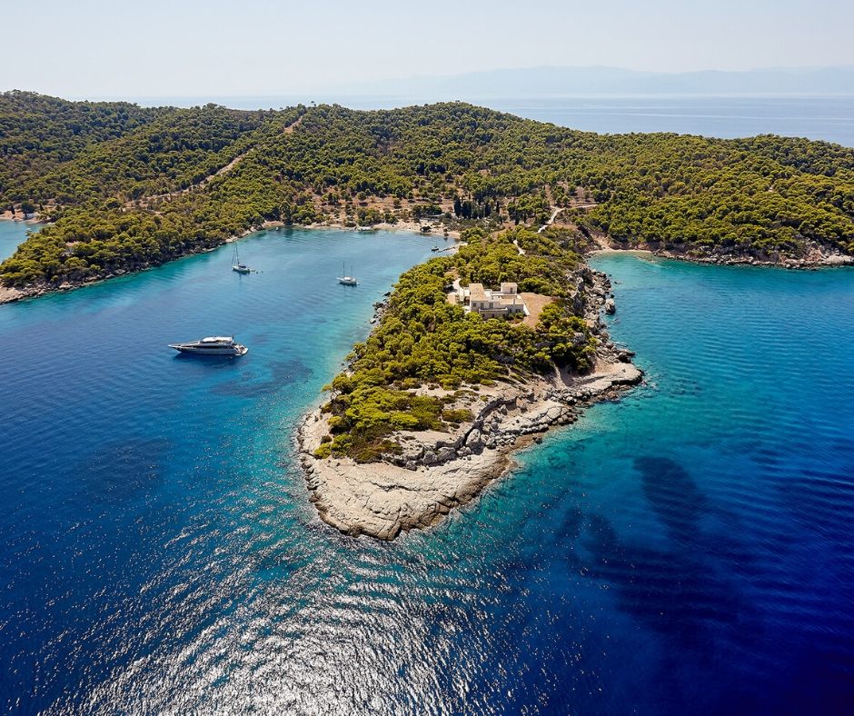 Air views of Spetses