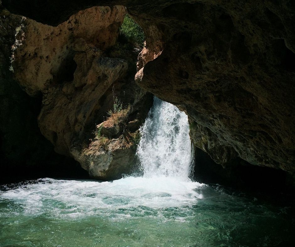 cave in puerto rico in the dark