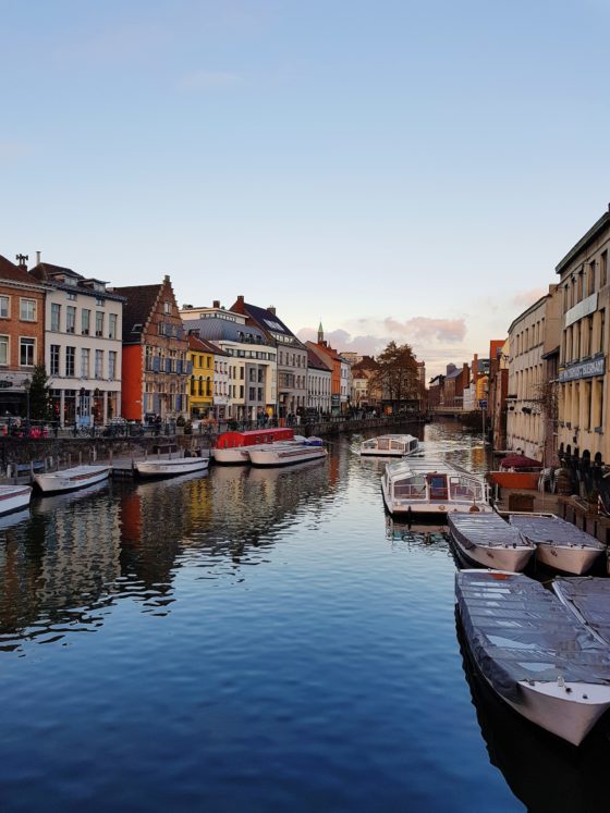 Ghent, one of the best destinations for houseboat vacations in Europe.