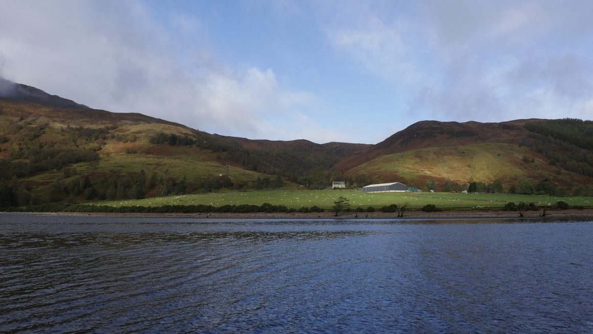A picture of Laggan Lochs in Scotland.