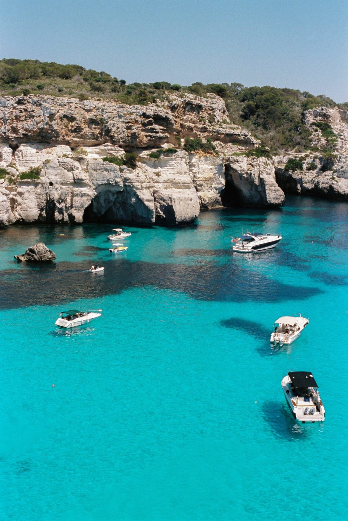 People going for boat trips in Menorca
