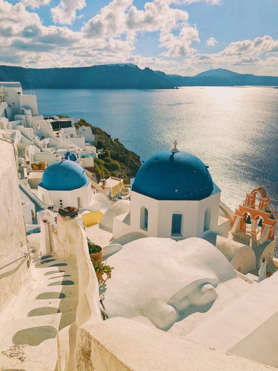 Santorini, one of the most beautiful of the Mediterranean Islands