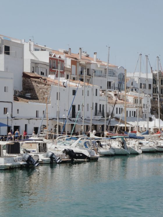 Boats moored at Ciutadella, Menorca