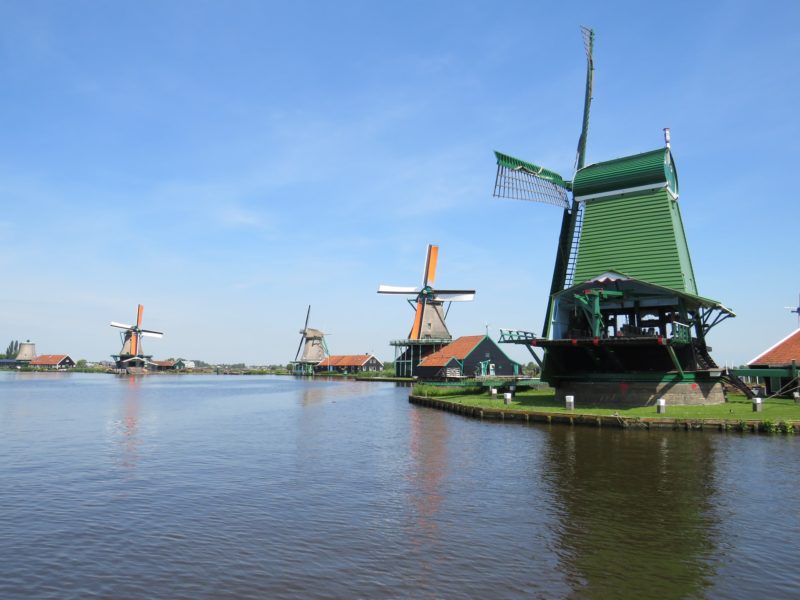 The windmills you can see when you go to Zaanse Schans