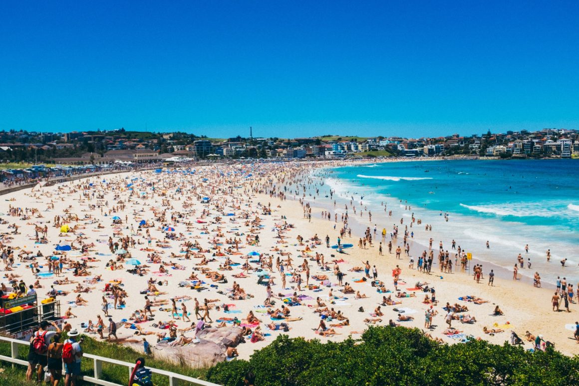 Bondi Beach, one of the most famous Sydney beaches