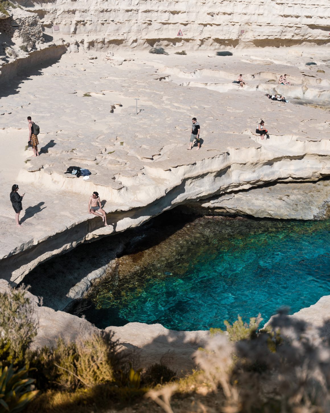 St Peter's Pool, one of the more remote Malta beaches.