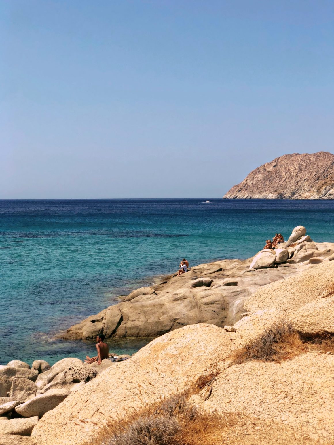 Elia Beach, a popular party beach favoured by the LGBTQ+ community
