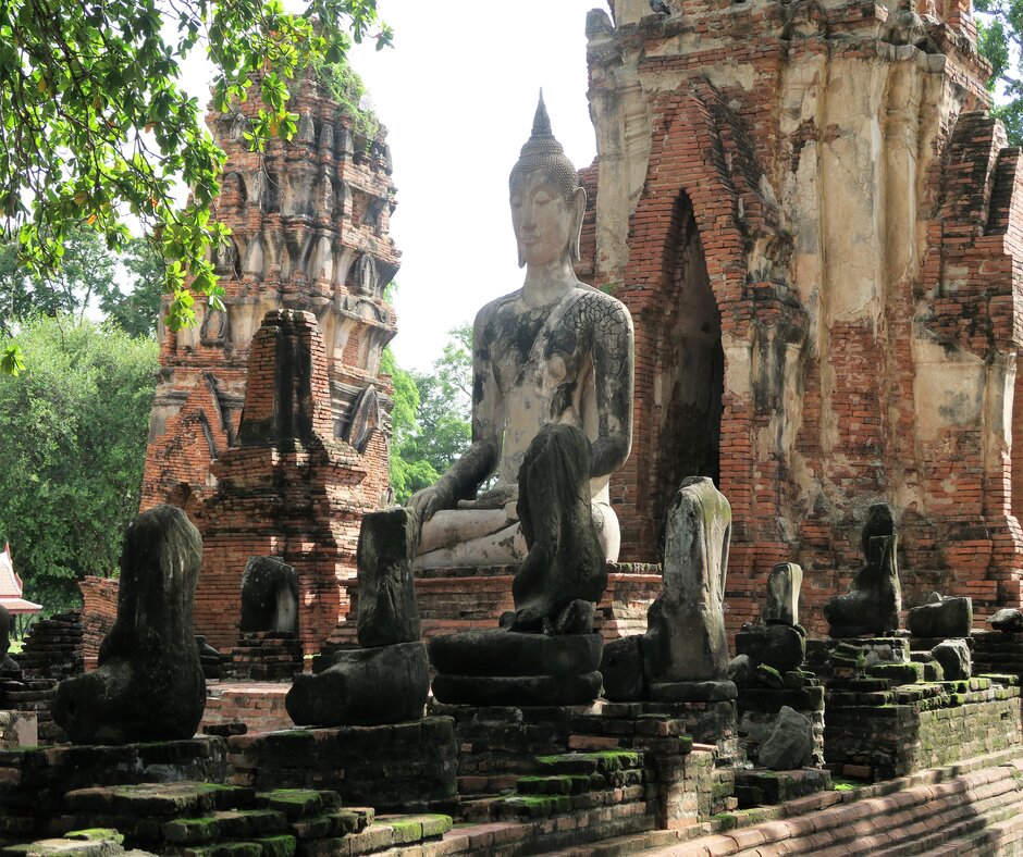 UNESCO World Heritage site in Ayutthaya, Thailand 