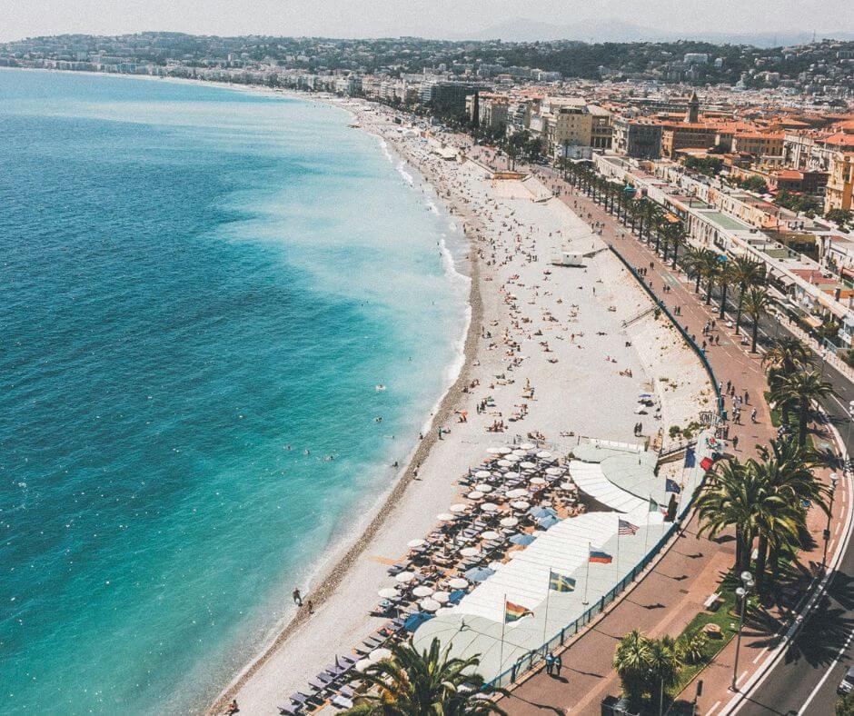 Picture of the beautiful coastline in Nice